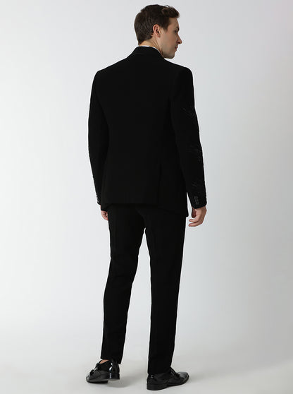 Black Embroidered Suit | JadeBlue