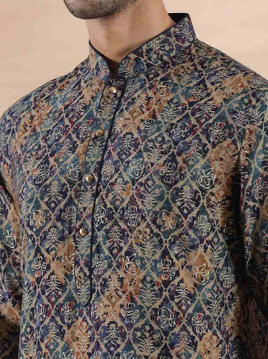 Blue Printed Kurta | The Kurta Company