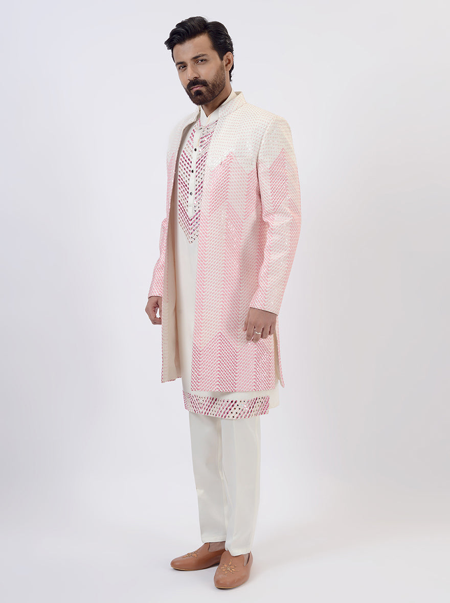 Light Pink Indowestern | Azania
