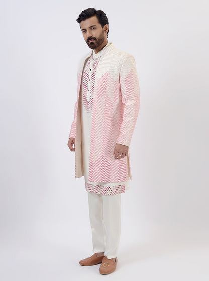 Light Pink Indowestern | Azania