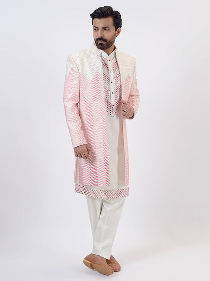 Light Pink Indowestern | Azania