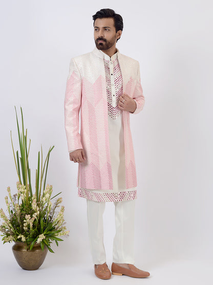 Light Pink Indowestern | Azania