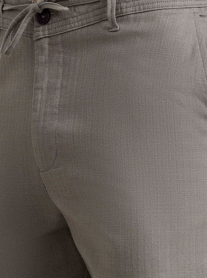 Light Grey Solid Regular Fit Track Pant | JadeBlue