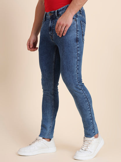 Cloud Blue Washed Narrow Fit Jeans | Greenfibre