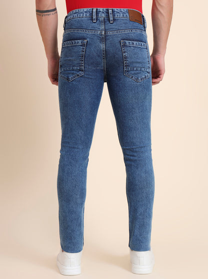 Cloud Blue Washed Narrow Fit Jeans | Greenfibre