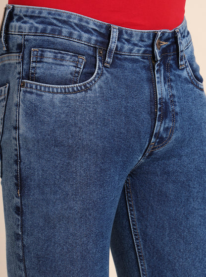 Cloud Blue Washed Narrow Fit Jeans | Greenfibre