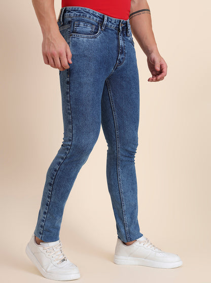 Cloud Blue Washed Narrow Fit Jeans | Greenfibre