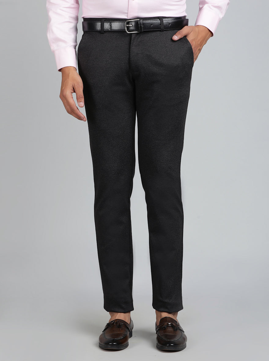 Brown Solid Slim Fit Club Wear Trouser | JB Studio