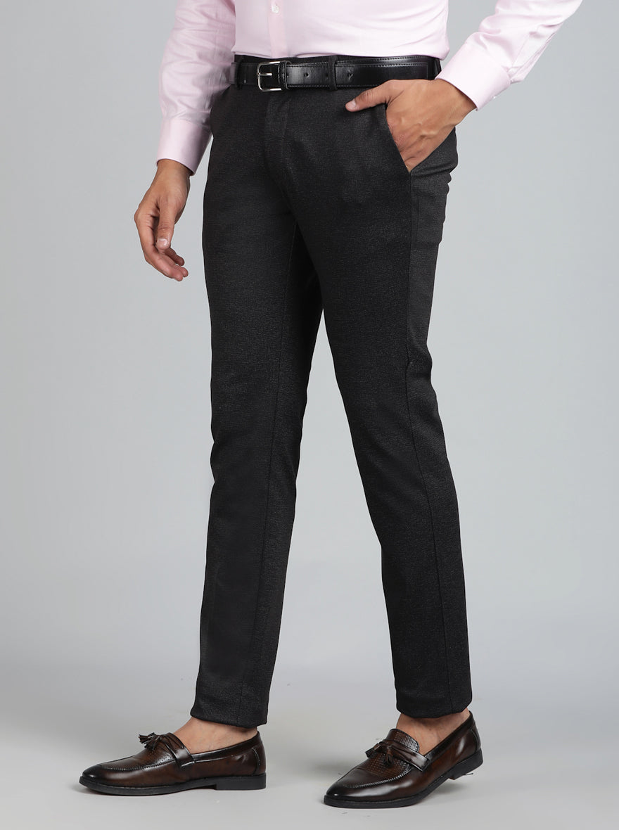 Brown Solid Slim Fit Club Wear Trouser | JB Studio