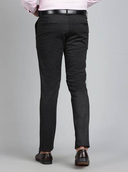 Brown Solid Slim Fit Club Wear Trouser | JB Studio