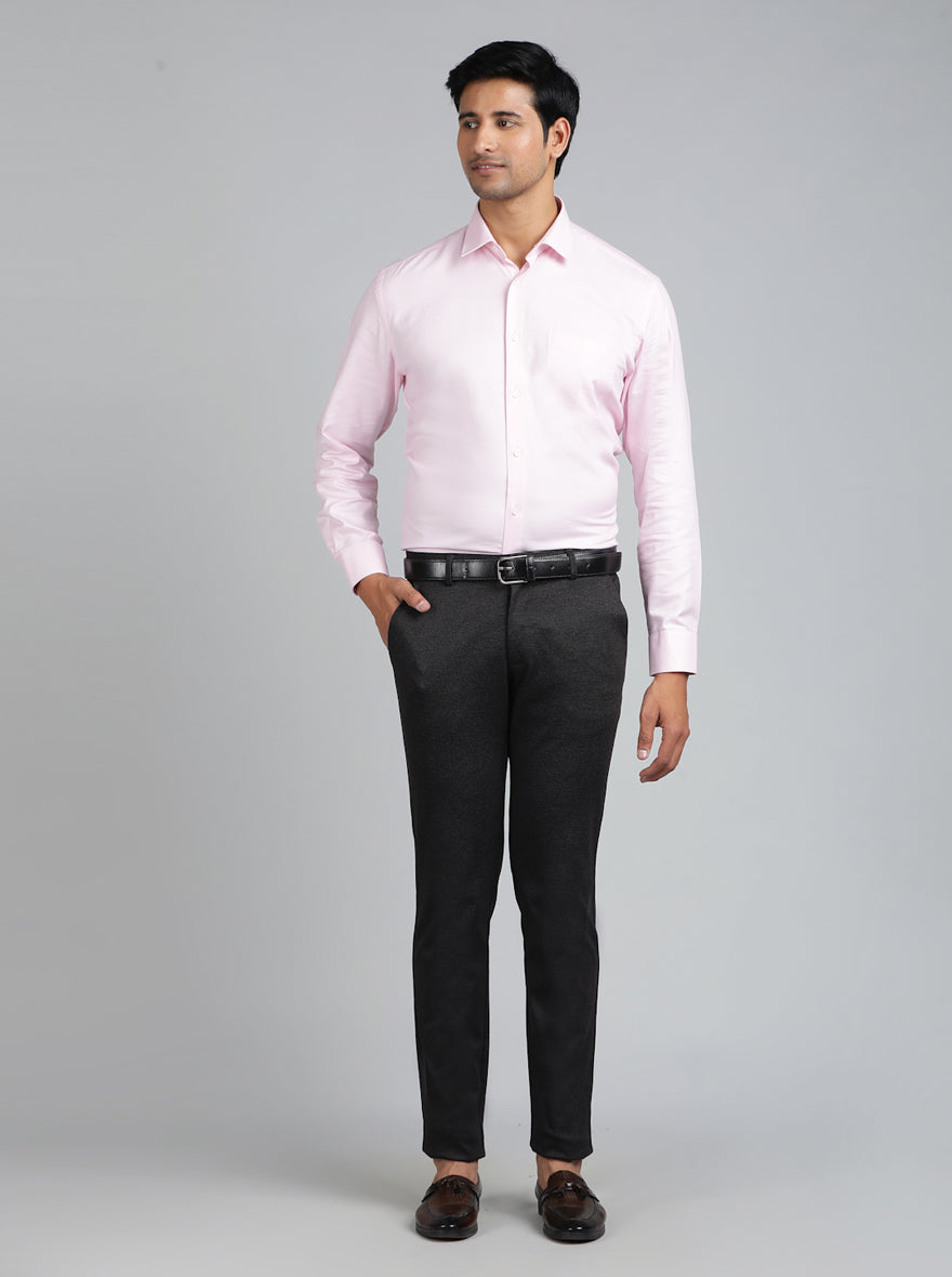 Brown Solid Slim Fit Club Wear Trouser | JB Studio