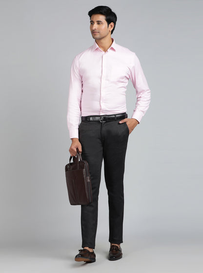 Brown Solid Slim Fit Club Wear Trouser | JB Studio