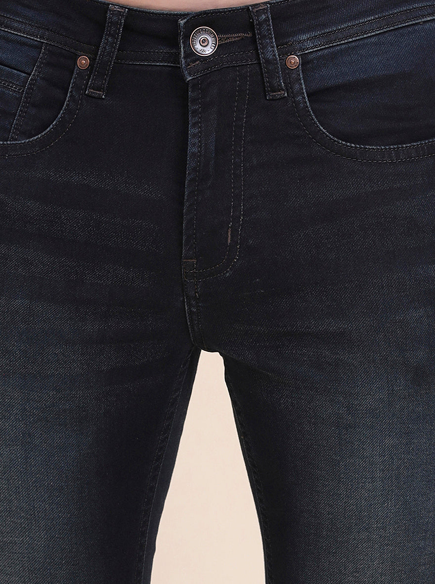 Deep Indigo Solid Rider Fit Jeans | JadeBlue