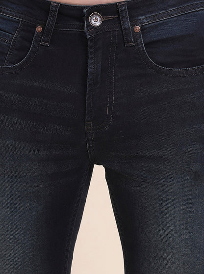 Deep Indigo Solid Rider Fit Jeans | JadeBlue