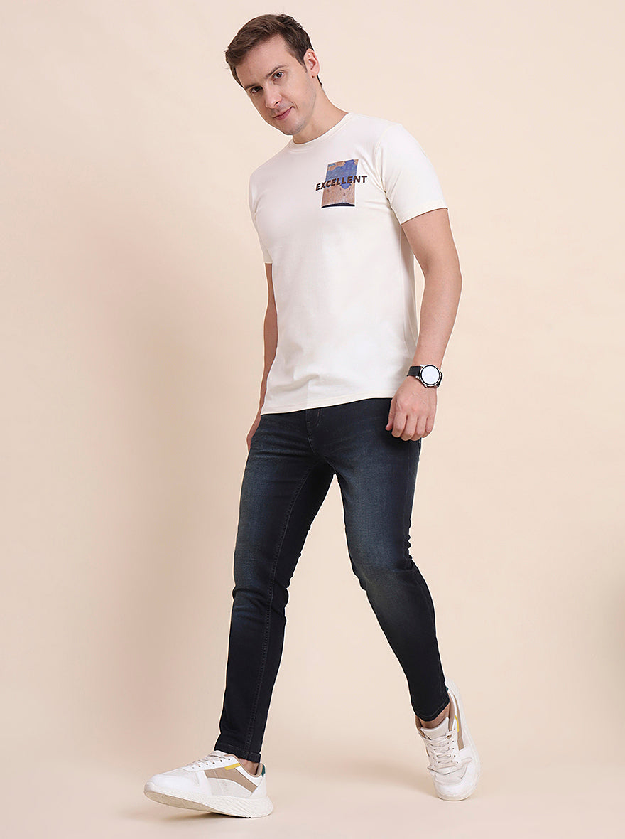 Deep Indigo Solid Rider Fit Jeans | JadeBlue
