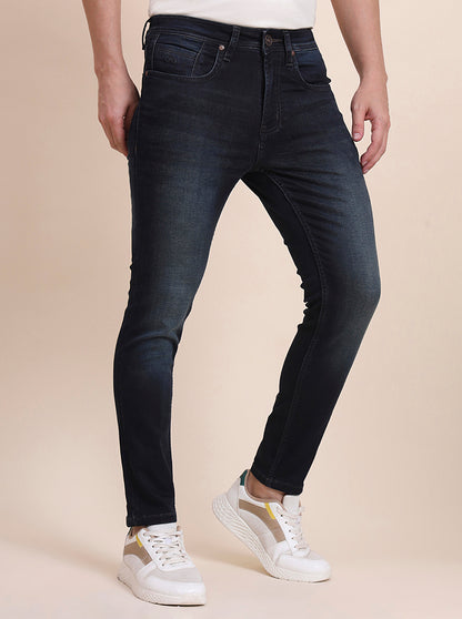 Deep Indigo Solid Rider Fit Jeans | JadeBlue