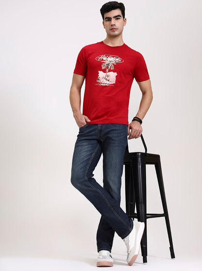 Indigo Blue Washed Straight Fit Jeans | Greenfibre