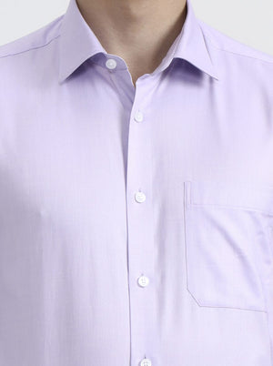 Purple Solid Regular Fit Formal Shirt | JadeBlue