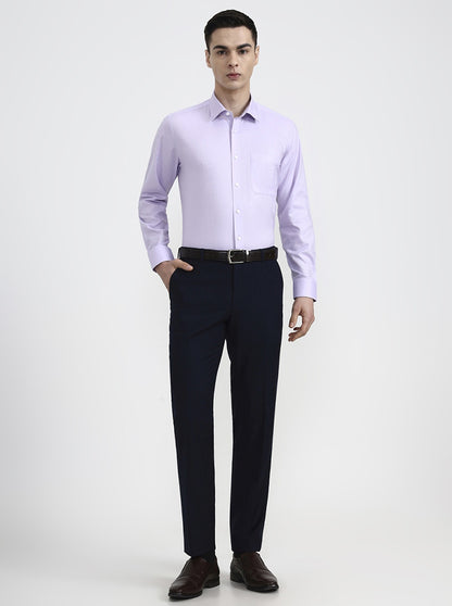 Purple Solid Regular Fit Formal Shirt | JadeBlue