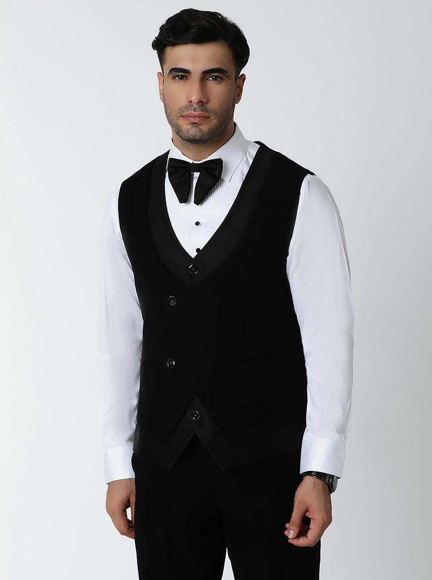 Black Embroidered Suit | JadeBlue