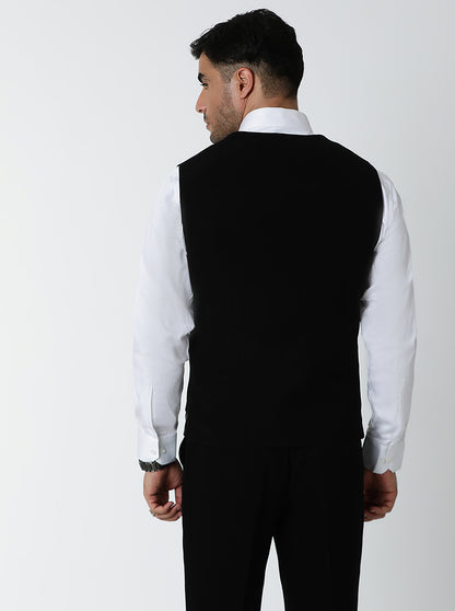 Black Embroidered Suit | JadeBlue