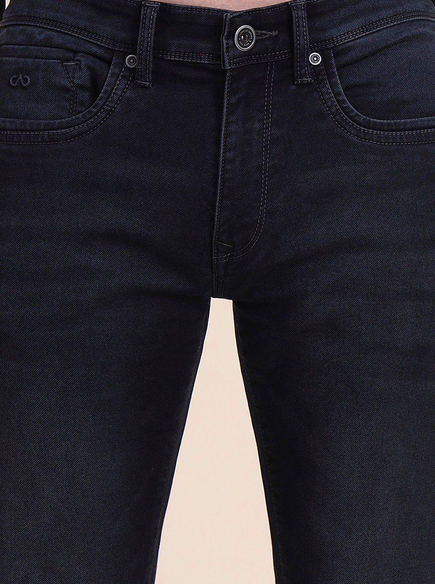 Dark Indigo Blue Washed Slim Fit Jeans | JadeBlue