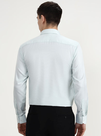 Ise Green Solid Regular Fit Formal Shirt | Greenfibre