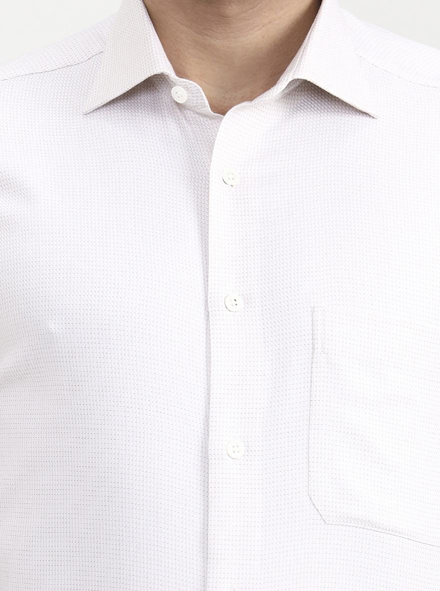 Light Fawn Solid Slim Fit Formal Shirt | JadeBlue Super Luxe