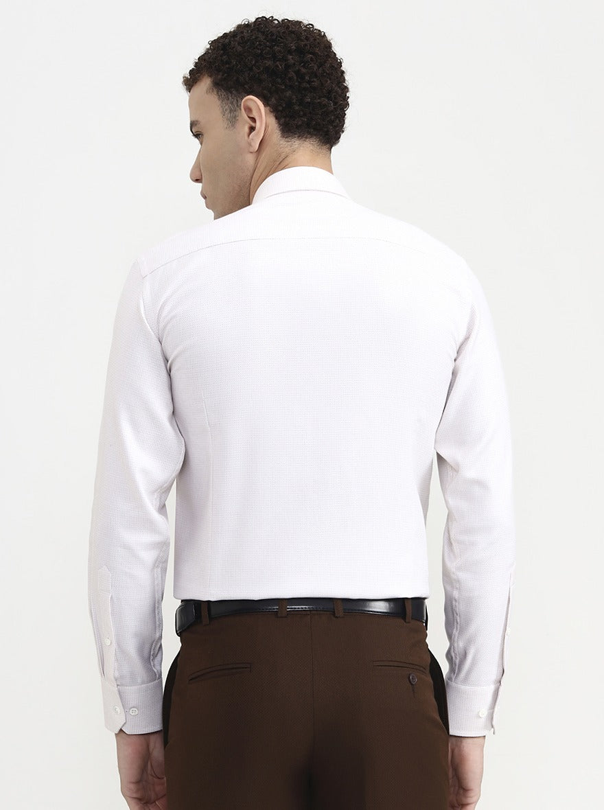 Light Fawn Solid Slim Fit Formal Shirt | JadeBlue Super Luxe
