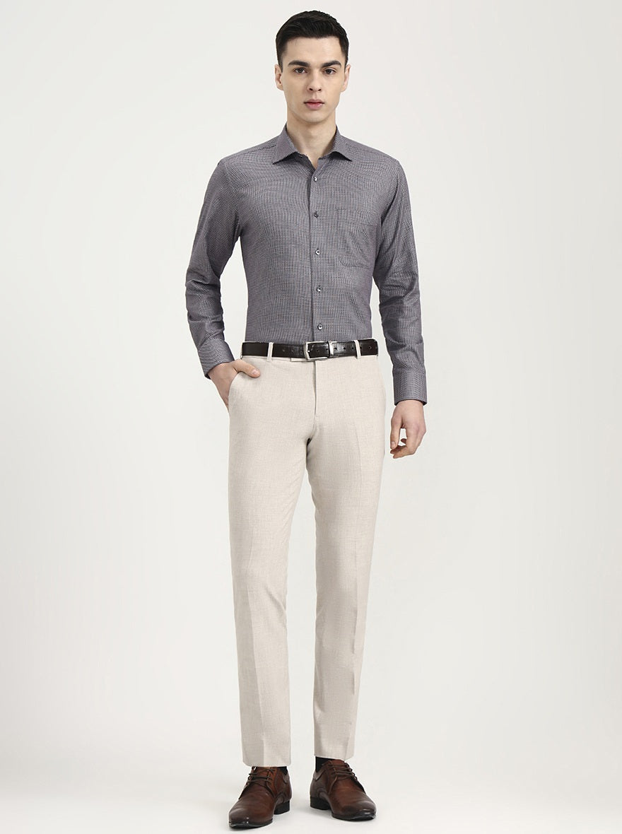 Black & Red Printed Slim Fit Formal Shirt | JadeBlue Super Luxe