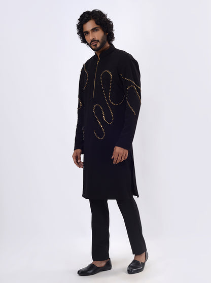 Black Kurta Pajama | TULA