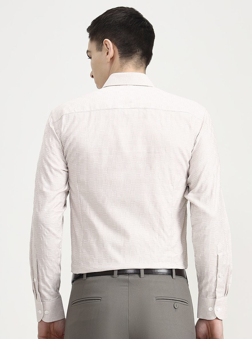 Fawn Solid Slim Fit Formal Shirt | Metal