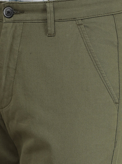 Pista Green Solid Neo Fit Casual Trouser | Greenfibre