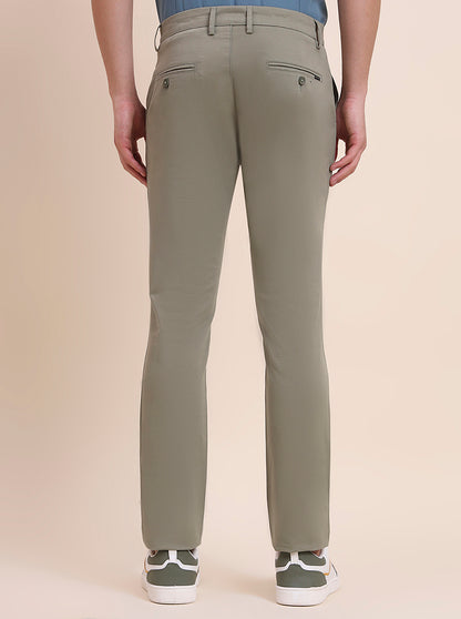 Pista Solid Super Slim Fit Casual Trouser | Greenfibre
