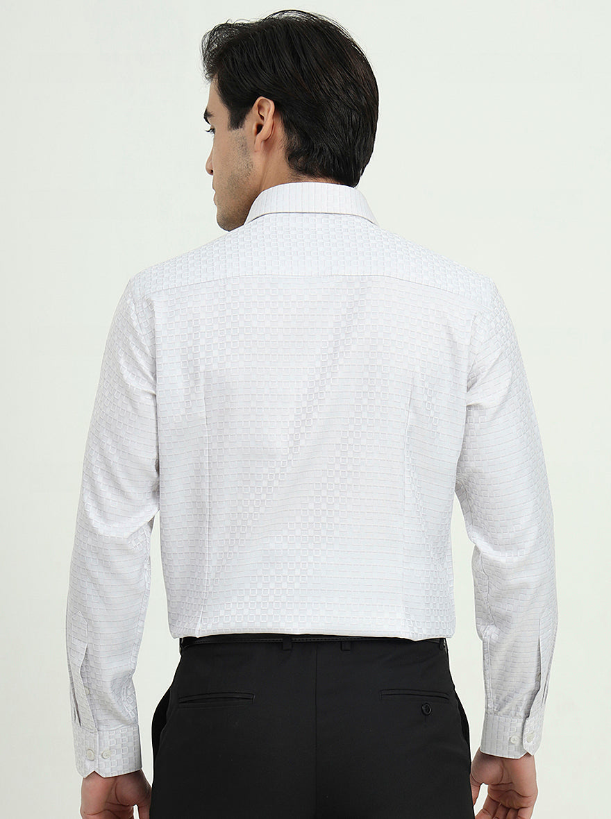 Grey Solid Slim Fit Formal Shirt | Greenfibre