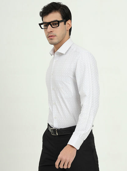 Grey Solid Slim Fit Formal Shirt | Greenfibre