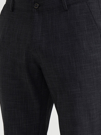 Grey Printed Slim Fit Club Wear Trouser | Wyre