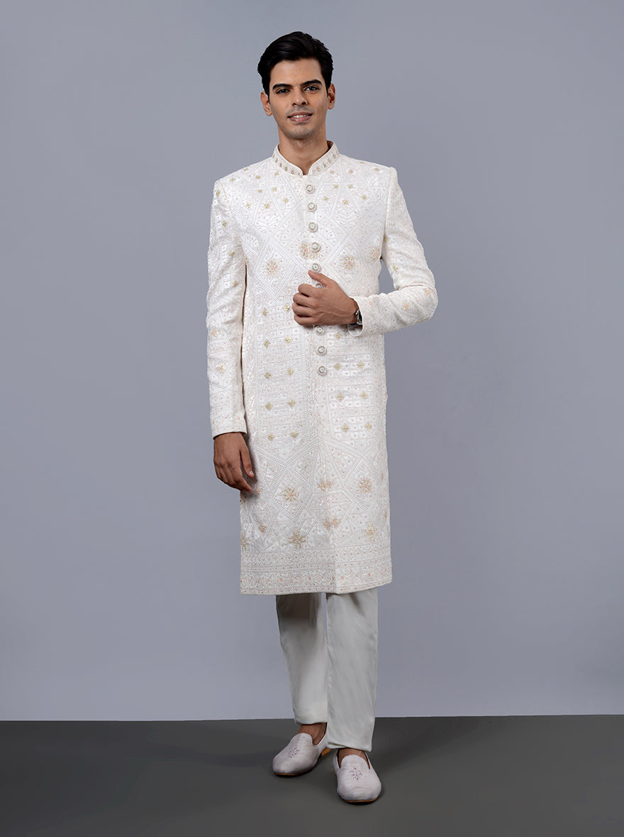 Off White Sherwani | TULA