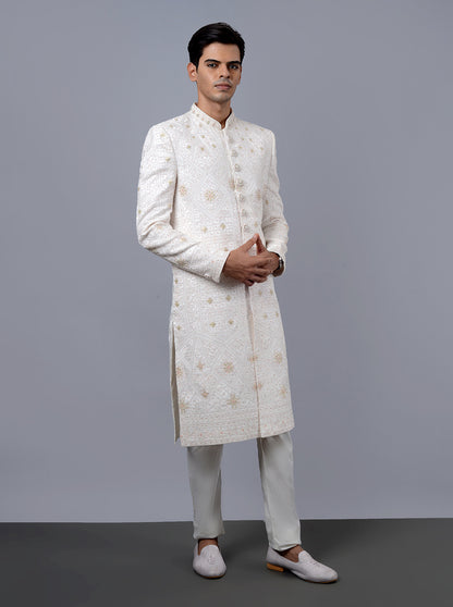 Off White Sherwani | TULA