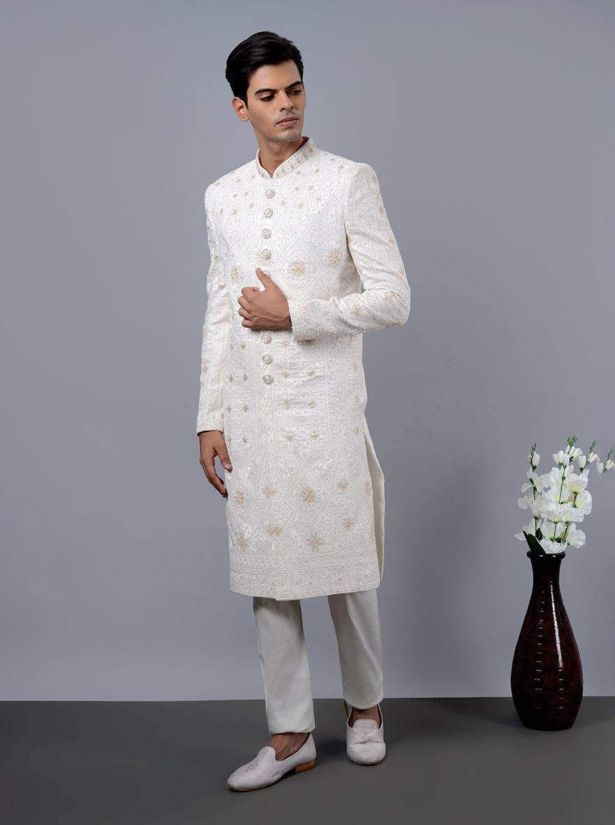 Off White Sherwani | TULA