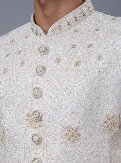 Off White Sherwani | TULA