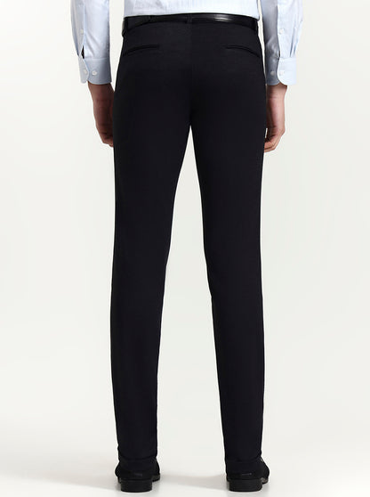 Blue Solid Slim Fit Club Wear Trouser | Wyre