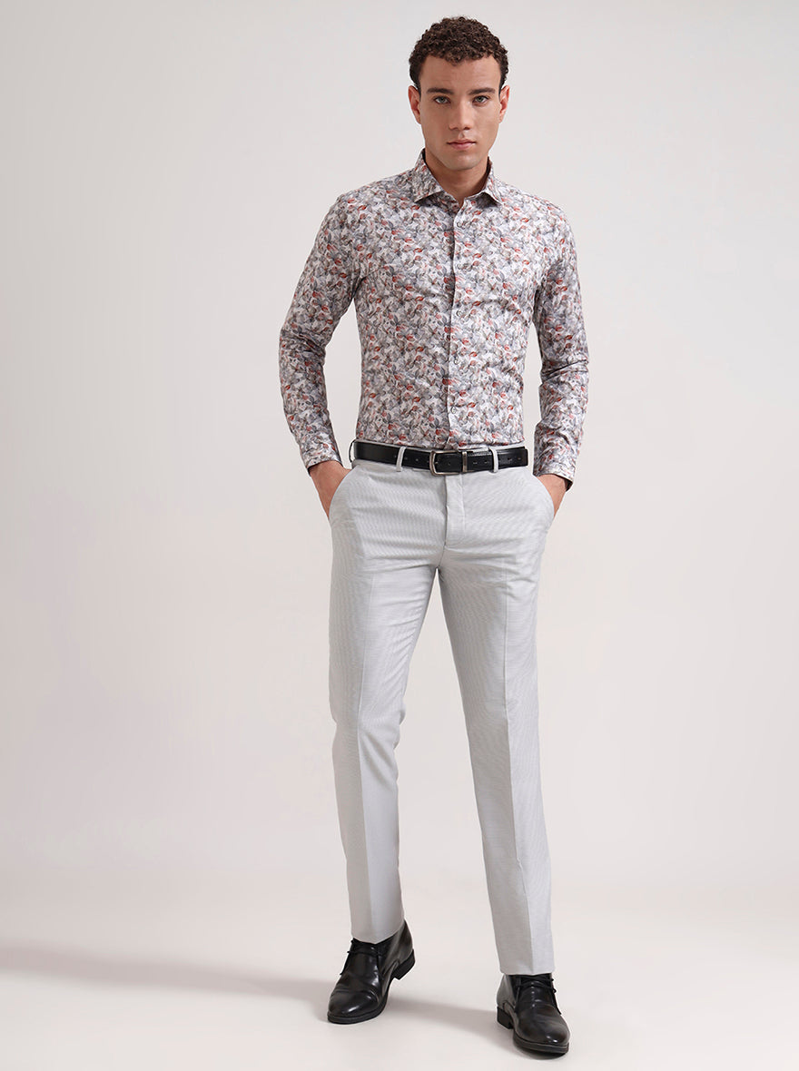 Multicolor Printed Slim Fit Party Wear Shirt | Wyre