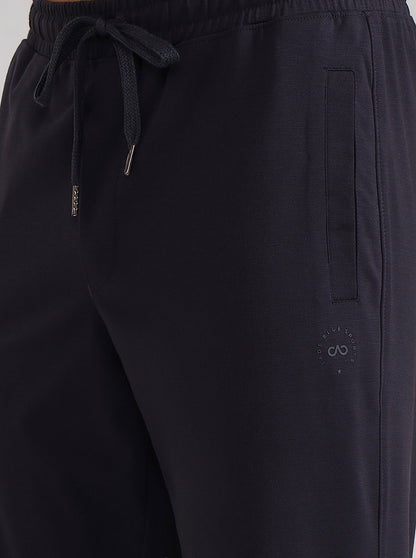 Dark Grey Solid Slim Fit Track Pant | JadeBlue