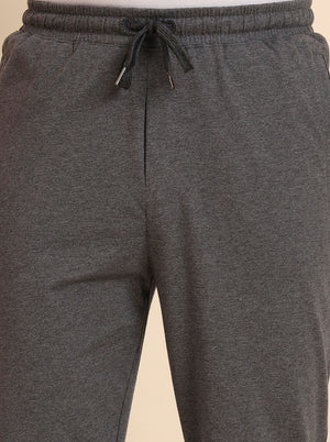 Anthra Grey Solid Regular Fit Track Pant | JadeBlue