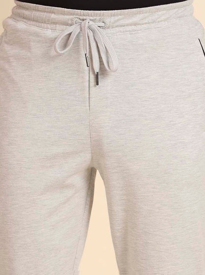 Ecru Solid Regular Fit Track Pant | JadeBlue