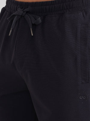 Dark Grey Solid Slim Fit Shorts | JadeBlue