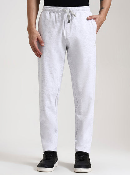 Ecru Solid Slim Fit Track Pant | JadeBlue
