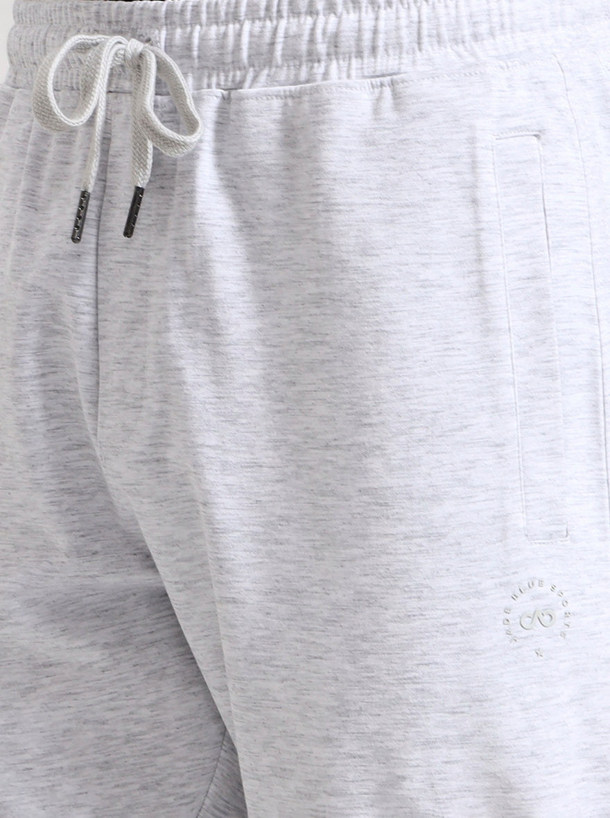 Ecru Solid Slim Fit Track Pant | JadeBlue