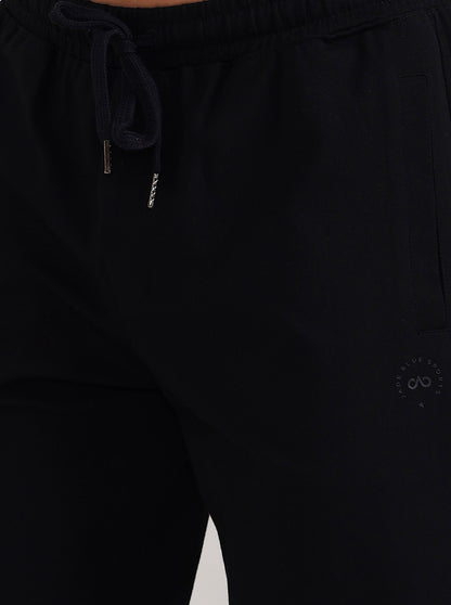 Black Solid Slim Fit Shorts | JadeBlue